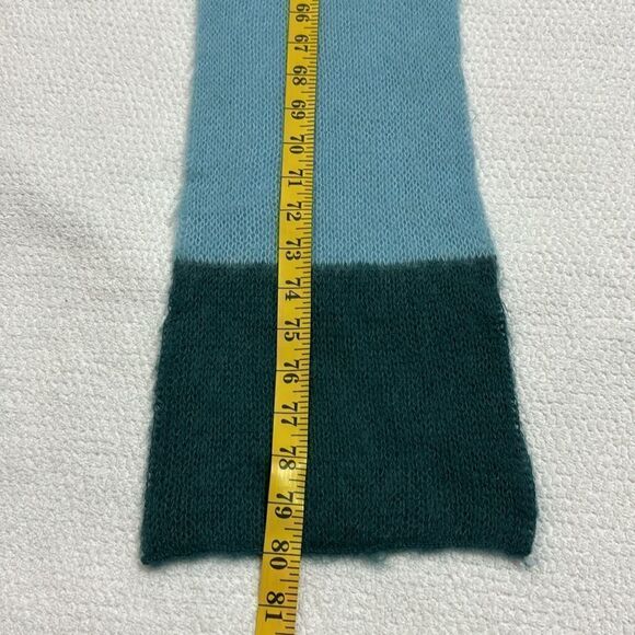 Gap Women Multi Color Block Mohaire Nylon Blend Scarf - Picture 9 of 10
